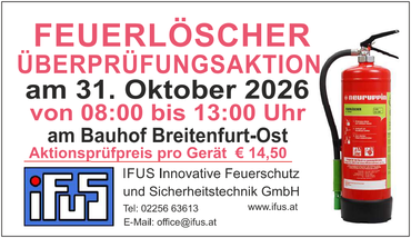 FEUERLÖSCHER-ÜBERPRÜFUNGSAKTION