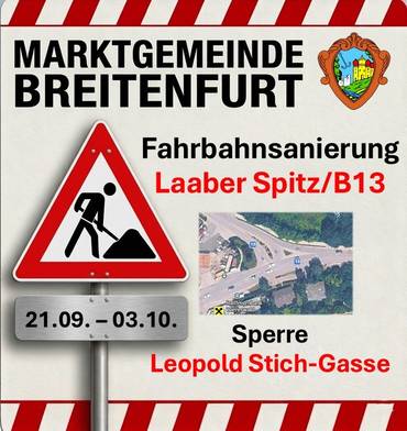 Fahrbahnsanierung - Laaber Spitz