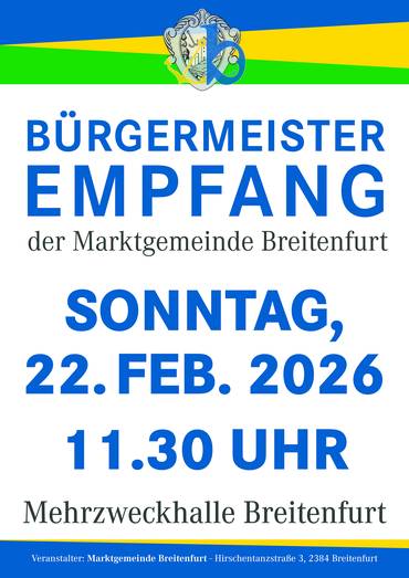 Bürgermeisterempfang 20.02.2026 