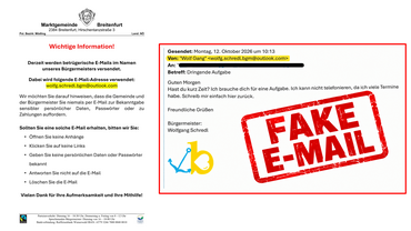 Achtung: Betrügerische E-Mails im Umlauf!